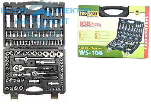 Набор инструментов Procraft WS-108  магазин Бензо-электро-инструмент-зип